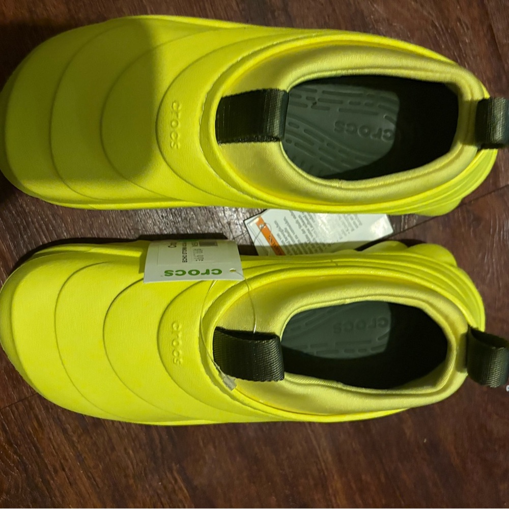 CROCS Neon Yellow Slip-On Footwear